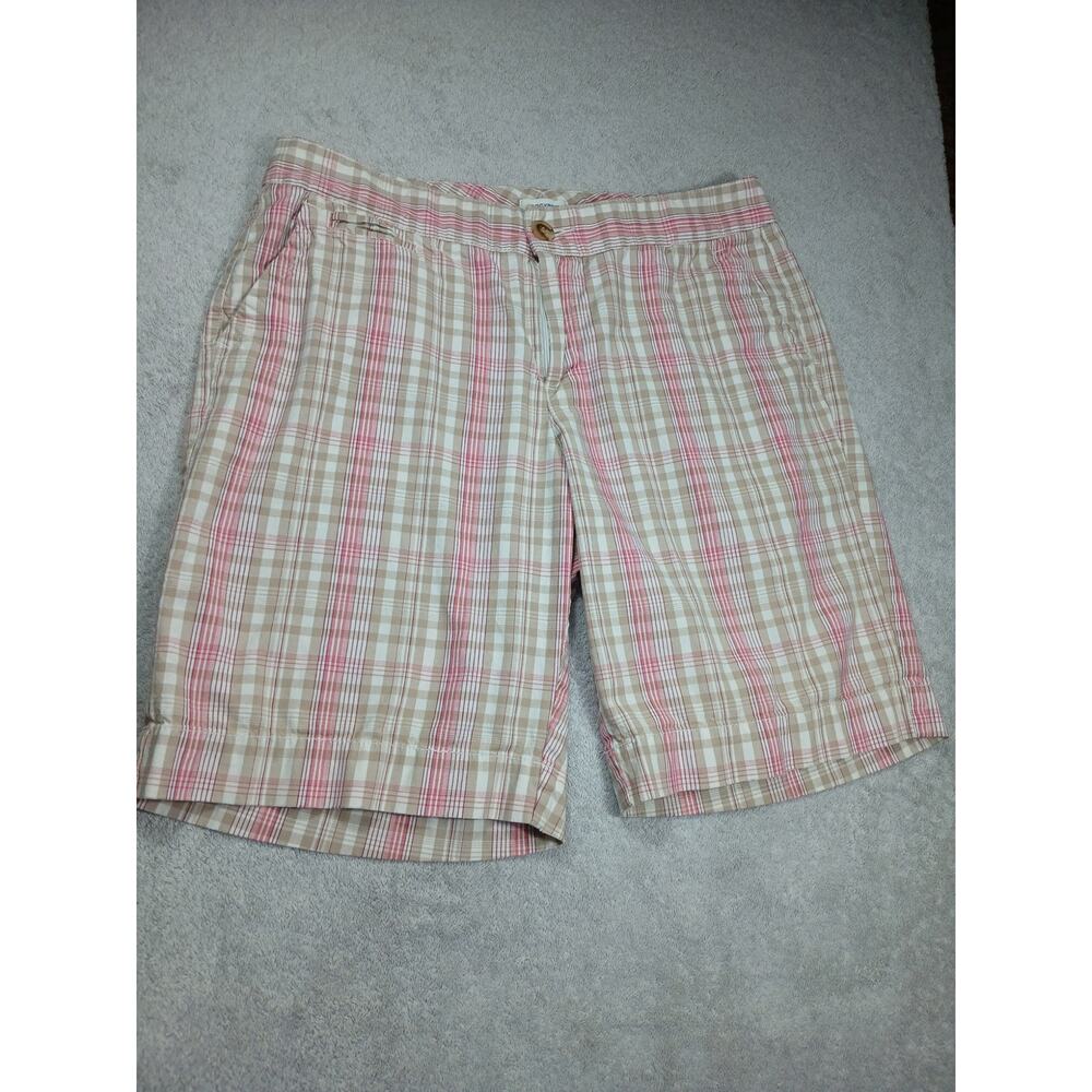 Dockers womens plaid preppy shorts size 12